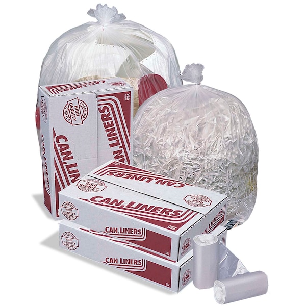 High Density Mini-Rolls 40x48 16 Mic 40-45 gal. Natural Star Perf Roll, PK250 MR40483MC - main